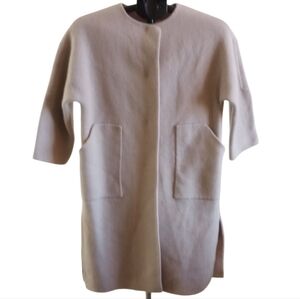 RARE FIND - FRAY I.D - Wool Cashmere Beige River Coat - US Small-Medium